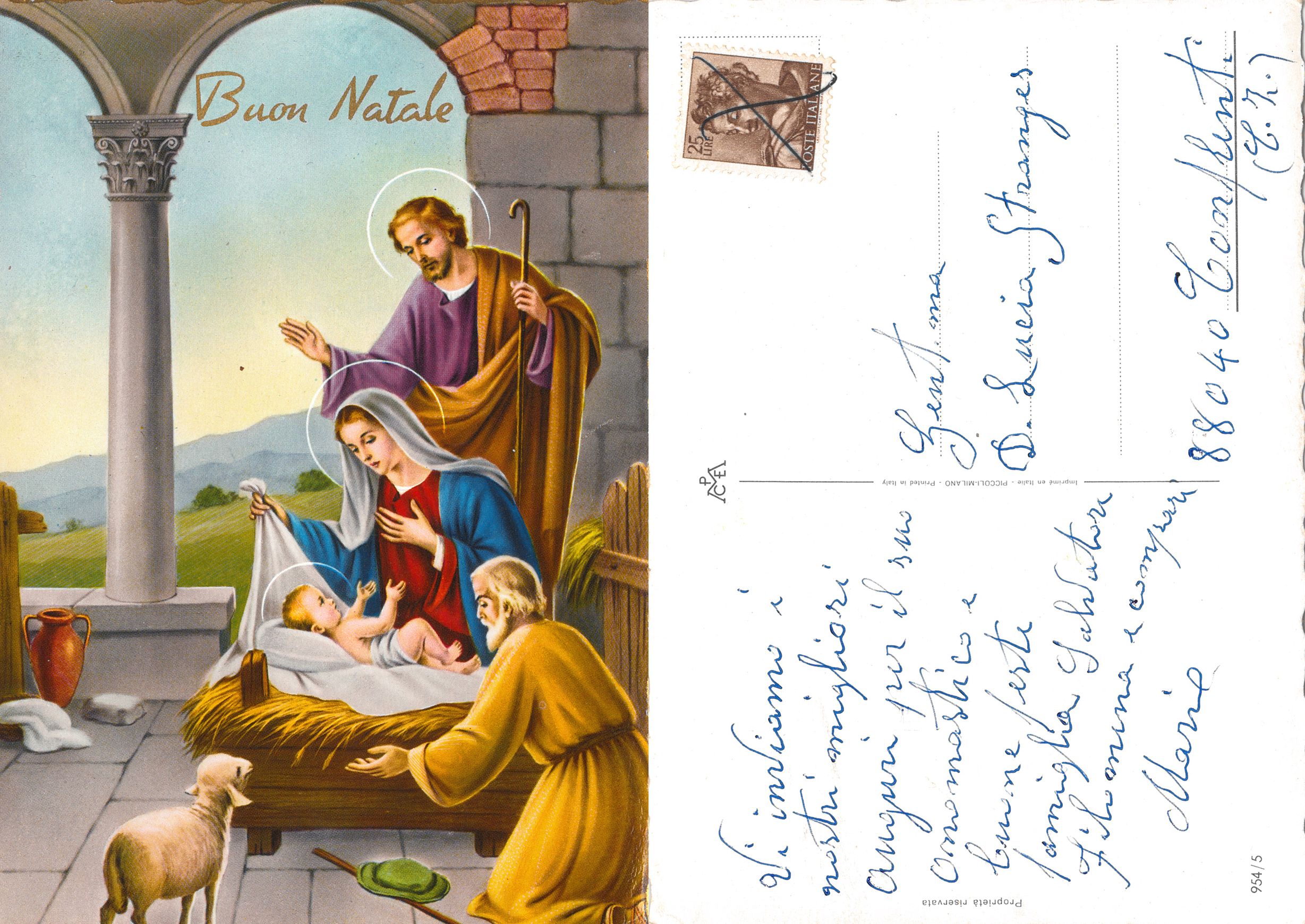 Cartolina Famiglia Salvatore