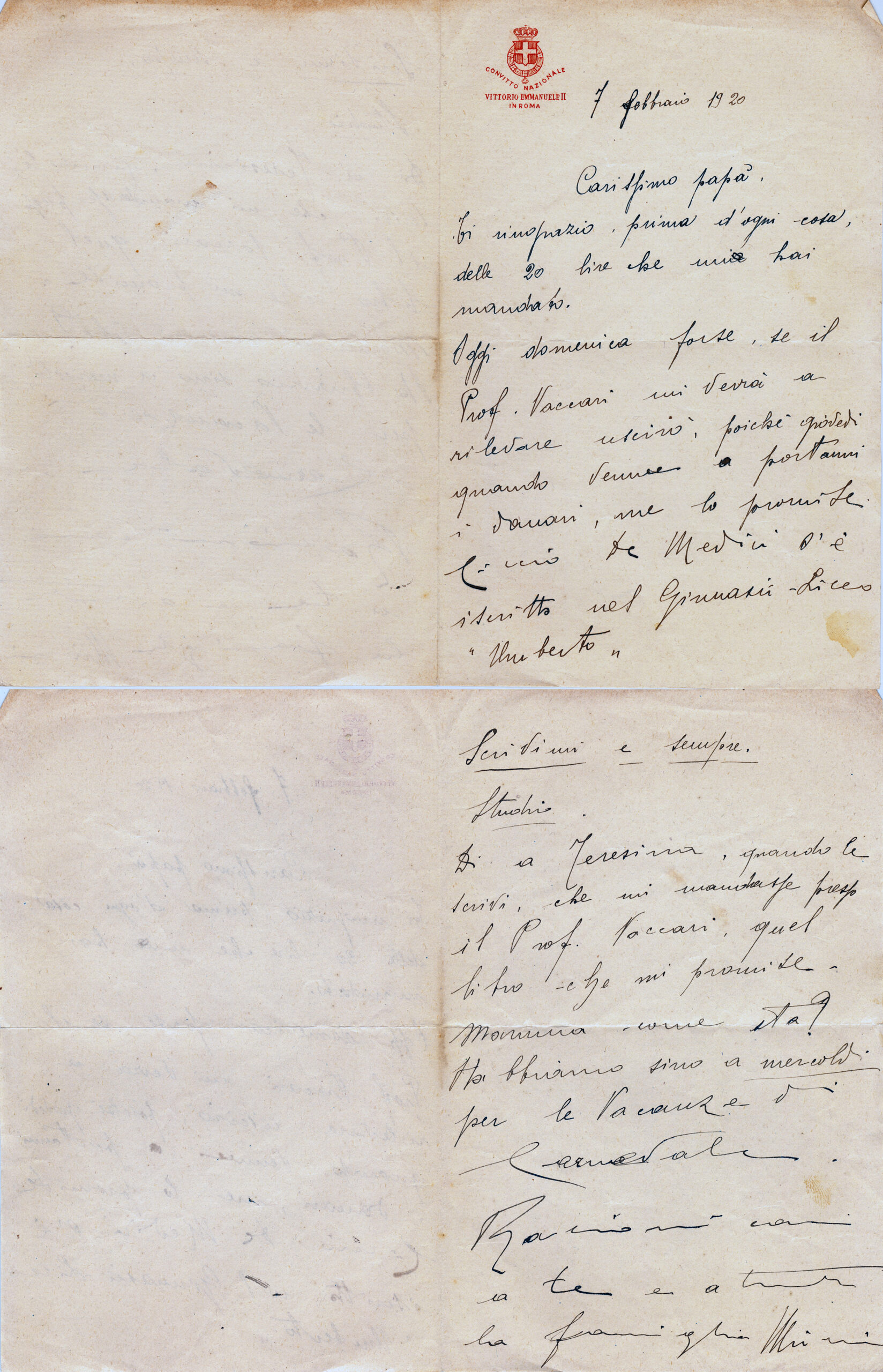 Lettera Anonima da Roma