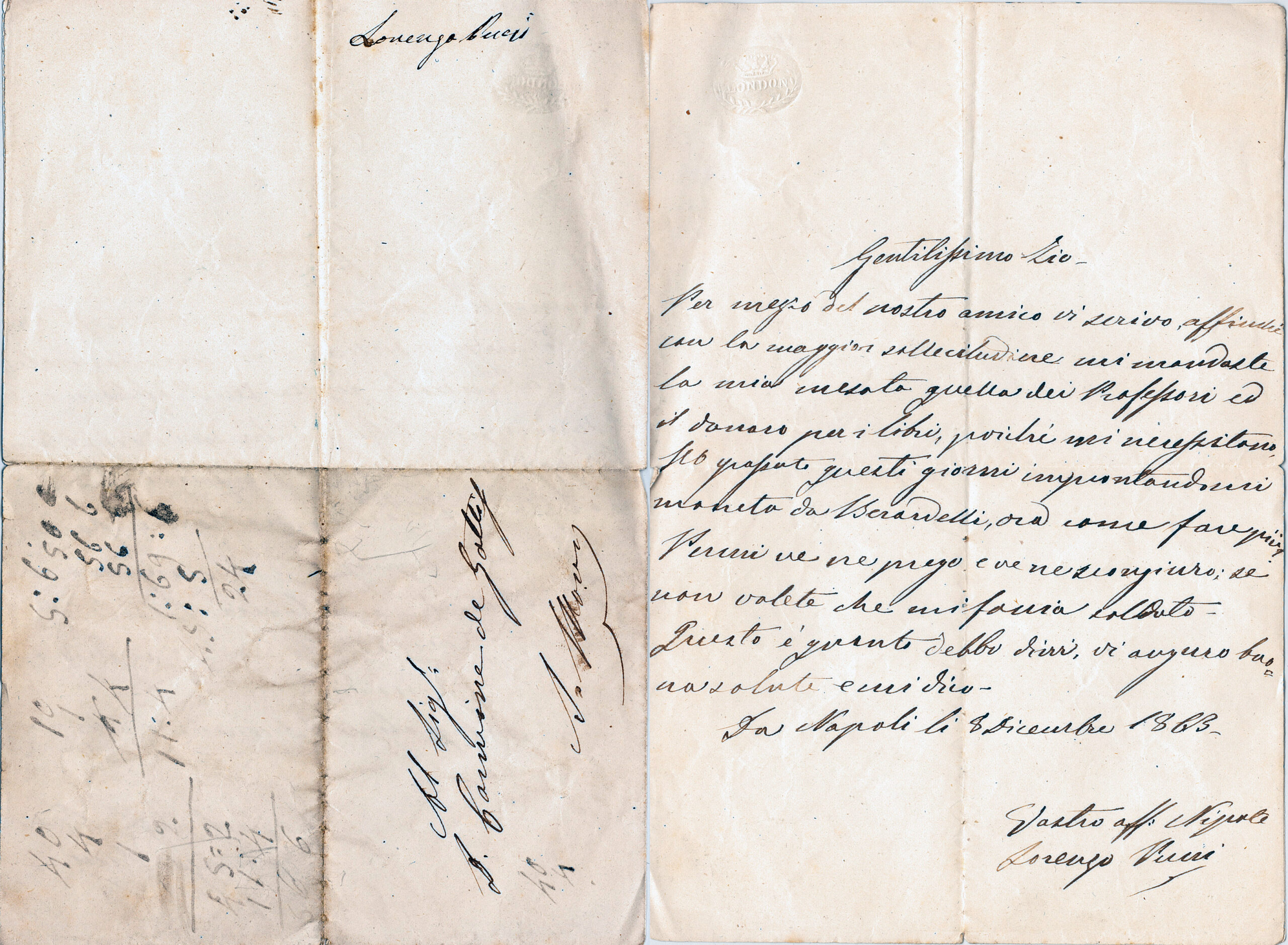 Lettera Lorenzo Bucci