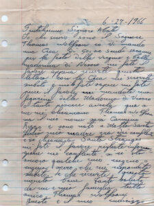 Lettera Tomas Wolfson